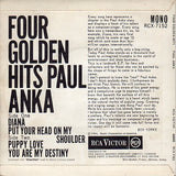 Cat. No. VV 1007: PAUL ANKA ~ FOUR GOLDEN HITS. RCA VICTOR RCX-7152.