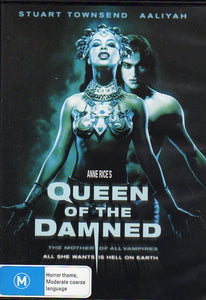 Cat. No. DVDM 1217: QUEEN OF THE DAMNED ~ STUART TOWNSEND / AALIYAH / MARGUERITE MOREAU / VINCENT PEREZ. MIRAMAX C- 108278-9.