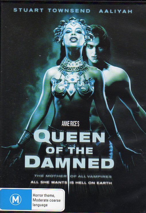 Cat. No. DVDM 1217: QUEEN OF THE DAMNED ~ STUART TOWNSEND / AALIYAH / MARGUERITE MOREAU / VINCENT PEREZ. MIRAMAX C- 108278-9.