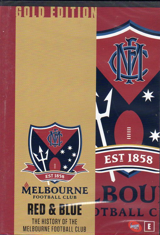 Cat. No. DVDS 1181: RED & BLUE - HISTORY OF THE MELBOURNE FOOTBALL CLUB. AFL / SHOCK AFVD671.