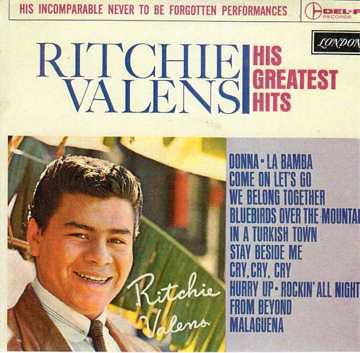 Cat. No. VV 1084: RITCHIE VALENS ~ HIS GREATEST HITS. LONDON / DECCA HA 8196.