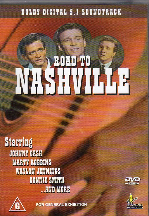 Cat. No. DVD 1001: VARIOUS ARTISTS ~ THE ROAD TO NASHVILLE. UMBRELLA ENTERTAINMENT DAVID0082