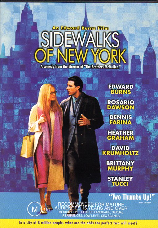 Cat. No. DVDM 1076: SIDEWALKS OF NEW YORK ~ EDWARD BURNS / ROSARIO DAWSON / DENNIS FARINA / HEATHER GRAHAM. PARAMOUNT PAR1143.