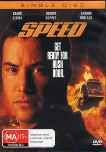 Cat. No. DVDM 1981: SPEED ~ KEANU REEVES / DENNIS HOPPER / SANDRA BULLOCK. 20TH CENTURY FOX 91143SDO.