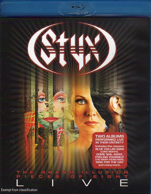 Cat. No. DVDBR 1481: STYX ~ THE GRAND ILLUSION / PIECES OF EIGHT - LIVE. EAGLE VISION / SHOCK KAL 2485.