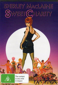 Cat. No. DVD 1484: SWEET CHARITY ~ SHIRLEY MacLAINE / JOHN MacMARTIN / CHITA RIVERA / SAMMY DAVIS JR. / RICARDO MONTALBAN / STUBBY KAYE. UNIVERSAL / SHOCK KAL5401.