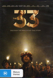 Cat. No. DVDM 1218: THE 33 ~ ANTONIO BANDERAS / JAMES BROLIN / RODRIGO SANTORA / JULIETTE BINOCHE / BOB GUNTON / GABRIEL BYRNE. WARNER BROS R - 123517-9.