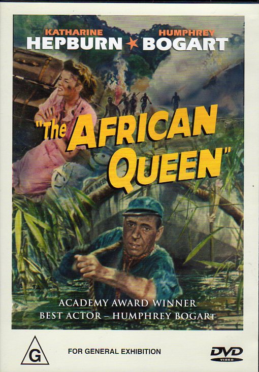 Cat. No. DVDM 1238: THE AFRICAN QUEEN ~ HUMPHREY BOGART / KATHARINE HEPBURN / ROBERT MORLEY. MRA ENT. D091.