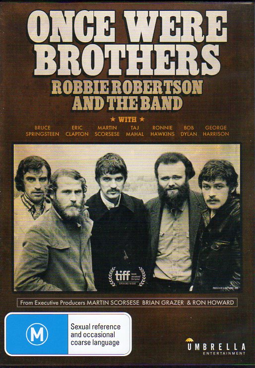 Cat. No. DVD 1458: ROBBIE ROBERTSON AND THE BAND ~ ONCE WERE BROTHERS. MAGNOLIA PICTURES / UMBRELLA DAVID4177.