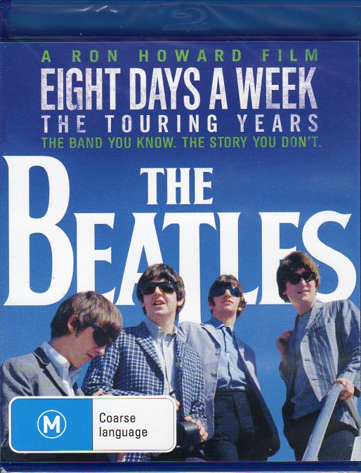 Cat. No. DVDBR 1459: THE BEATLES ~ EIGHT DAYS A WEEK - THE TOURING YEARS. UNIVERSAL / SONY / STUDIOCANAL BDA12901.