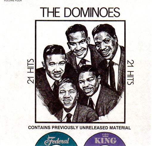 Cat. No. VV 1225: THE DOMINOES VOL. 4 ~ 21 HITS. KING - 5008X
