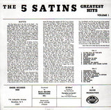 Cat. No. VV 1429: THE FIVE SATINS ~ GREATEST HITS - VOLUME 1. EMBER RECORDS 5008