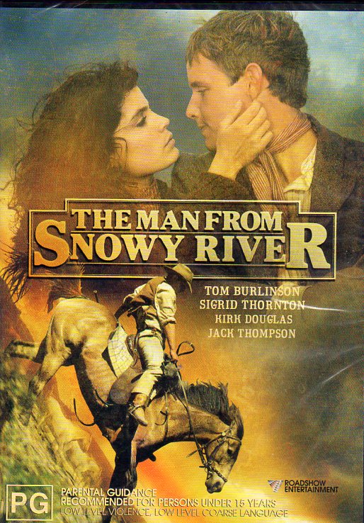Cat. No. DVDM 1979: THE MAN FROM SNOWY RIVER ~ KIRK DOUGLAS / JACK THMPSON / TOM BURLINSON / SIGRID THORNTON / LORRAINE BAYLEY. ROADSHOW ENT. 1036879.