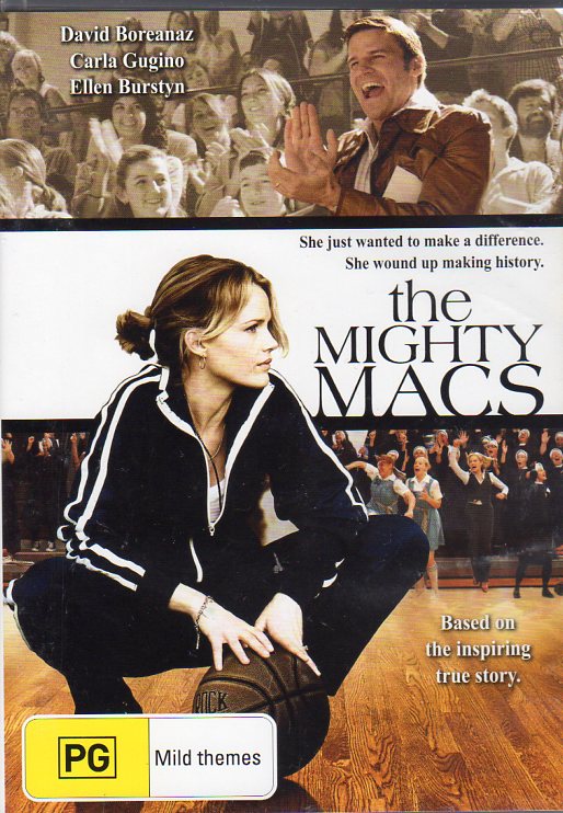 Cat. No. DVDS 1170: THE MIGHTY MACS ~ DAVID BOREANAZ / CARLA GUGINO / ELLEN BURSTYN. MISSION PICTURES / EAGLE ENT. EAG2487.