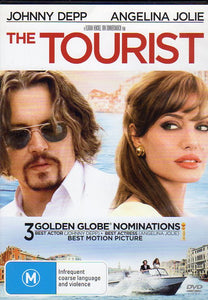 Cat. No. DVDM 1126: THE TOURIST ~ JOHNNY DEPP / ANGELINA JOLIE / PAUL BETTANY / TIMOTHY DALTON / STEVEN BERKOFF. COLUMBIA / SONY D71900.
