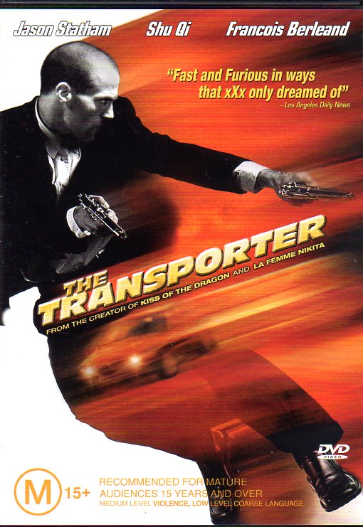 Cat. No. DVDM 1088: THE TRANSPORTER ~ JASON STATHAM / SHU QI / FRANCOIS BERLEAND. 20TH CENTURY FOX 23787SDO.