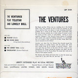 Cat. No. VV 1003: THE VENTURES ~ PLAY TELSTAR AND THE LONELY BULL. LIBERTY RECORDS LEP 2104.