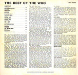 Cat. No. VV 1489: THE WHO ~ THE BEST OF THE WHO. POLYDOR 423.025.