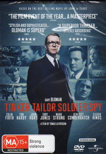 Cat. No. DVDM 1921: TINKER TAILER SOLDIER SPY ~ GARY OLDMAN / COLIN FIRTH / JOHN HURT / BENEDICT CUMBERBATCH. STUDIOCANAL / UNIVERSAL D94754