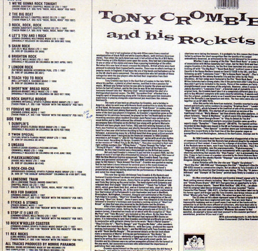 Cat. No. VV 1208: TONY CROMBIE AND HIS ROCKETS ~ RE-LAUNCH. SEE FOR MI ...