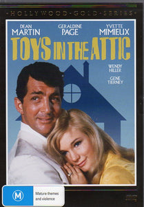 Cat. No. DVDM 2059: TOYS IN THE ATTIC ~ DEAN MARTIN / GERALDINE PAGE / YVETTE MIMIEUX. MGM / VISUAL ENT. GROUP VEGE057.
