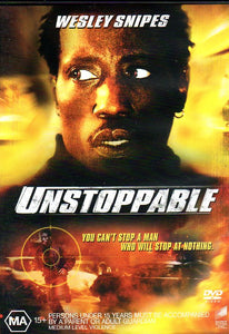 Cat. No. DVDM 1108: UNSTOPPABLE ~ WESLEY SNIPES / JACQUELINE OBRADORS / ADEWALE AKINNUOYE-AGABJE / STUART WILSON. SONY D36104P.