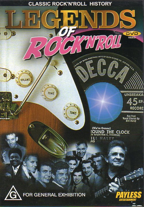 Cat. No. DVD 1013: VARIOUS ARTISTS ~ LEGENDS OF ROCK'N'ROLL. PAYLESS 600412. (B&W).