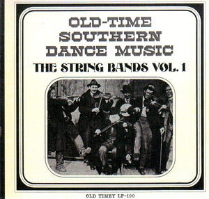 Cat. No. VV 1438: VARIOUS ARTISTS ~ THE STRING BANDS. VOL. 1. OLD TIMEY LP-100.