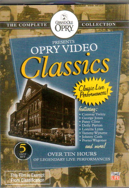 Cat. No. DVD 1286: VARIOUS ARTISTS ~ OPRY VIDEO CLASSICS. TIME LIFE OPR0101.