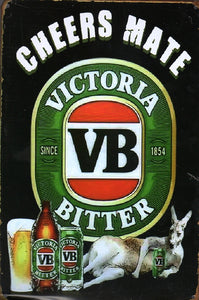 Cat. No. MS 075:  A BIG, BIG THIRST NEEDS AN ICE COLD BEER, VICTORIA BITTER.