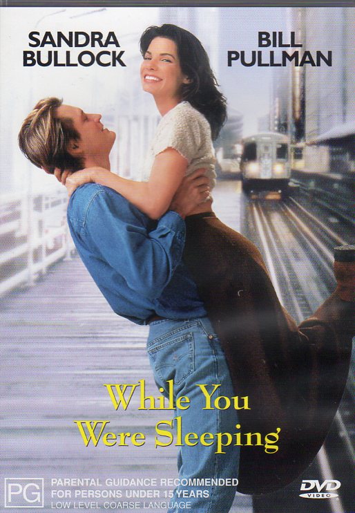 Cat. No. DVDM 1990: WHILE YOU WERE SLEEPING ~ SANDRA BULLOC / BILL PULLMAN / PETER GALLAGHER / GLYNIS JOHNS. HOLLYWOOD PICTURES E74430.