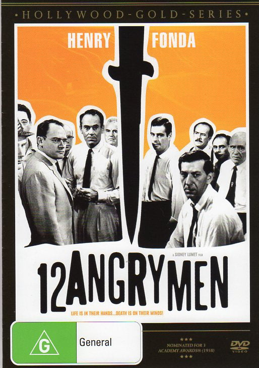 Cat. No. DVDM 1705: 12 ANGRY MEN ~ HENRY FONDA / E. G. MARSHALL / JACK KLUGMAN / LEE J. COBB. MGM / SHOCK VEGE220.