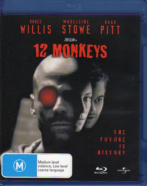 Cat. No. DVDMBR 1537: 12 MONKEYS ~ BRUCE WILLIS / MADELEINE STOWE / BRAD PITT. UNIVERSAL 8273201.