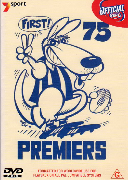 Cat. No. DVDS 1110: 1975 AFL PREMIERS ~ NORTH MELBOURNE. AFL AFVD080.