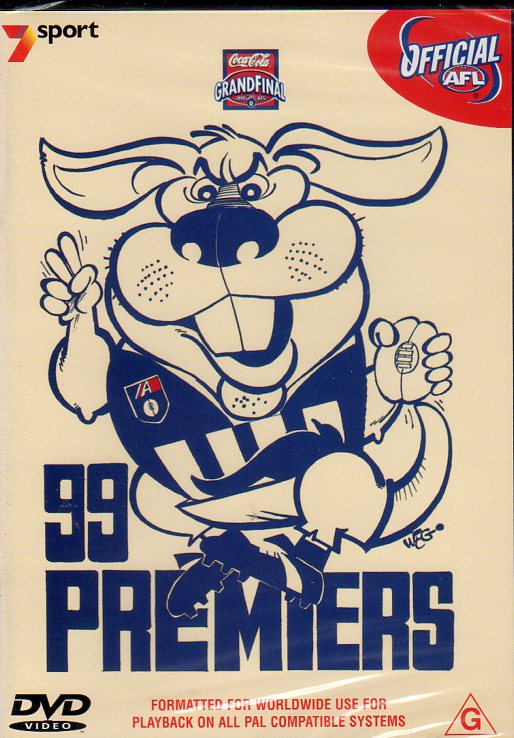 Cat. No. DVDS 1150: 1999 AFL PREMIERS - NORTH MELBOURNE. AFL AFVD224.