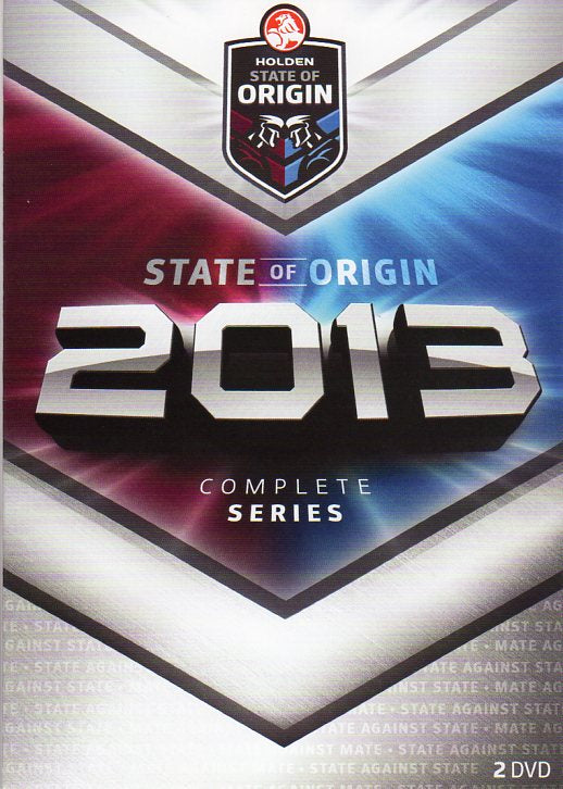 Cat. No. DVDS 1121: 2013 STATE OF ORIGIN - COMPLETE SERIES. SERIOUS BUSINESS / BEYOND BHE4979