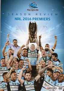 Cat. No. DVDS 1123: 2016 NRL PREMIERS - SHARKS: SEASON REVIEW. SERIOUS BUSINESS / BEYOND BHE7547.