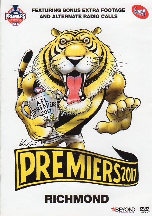 Cat. No. DVDS 1129: 2017 AFL PREMIERS - RICHMOND. AFL / BEYOND BHE7732.