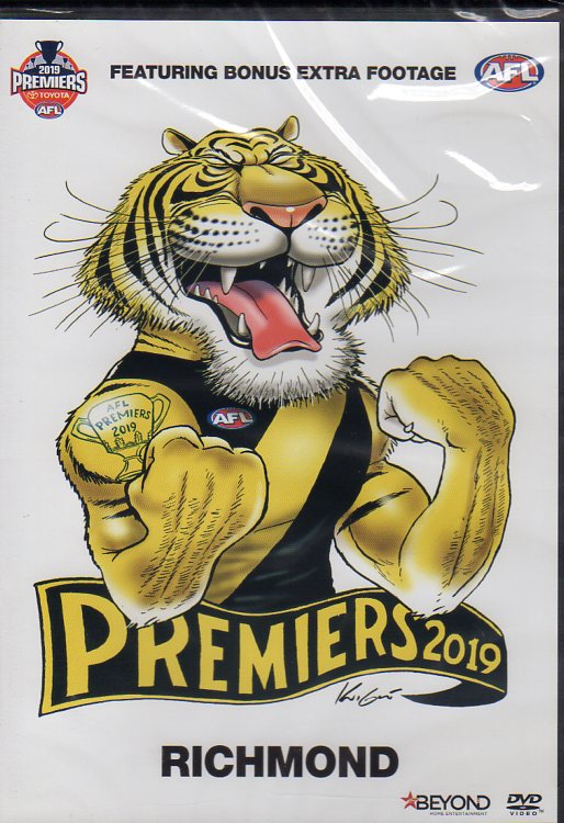 Cat. No. DVDS 1115: 2019 AFL PREMIERS ~ RICHMOND. AFL / BEYOND BHE8255.