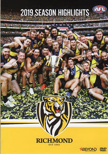 Cat. No. DVDS 1116: 2019 AFL PREMIERS SEASON HIGHLIGHTS ~ RICHMOND. AFL / BEYOND BHE8259.