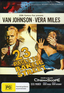 Cat. No. DVDM 1880: 23 PACES TO BAKER STREET ~ VAN JOHNSON / VERA MILES / CECIL PARKER / PATRICIA LAFFAN. 20TH CENTURY FOX / BOUNTY BF238.