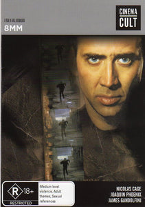Cat. No. DVDM 1667: 8MM ~ NICOLAS CAGE / JOAQUIN PHOENIX / JAMES GANDOLFINI. SHOCK KAL4362.