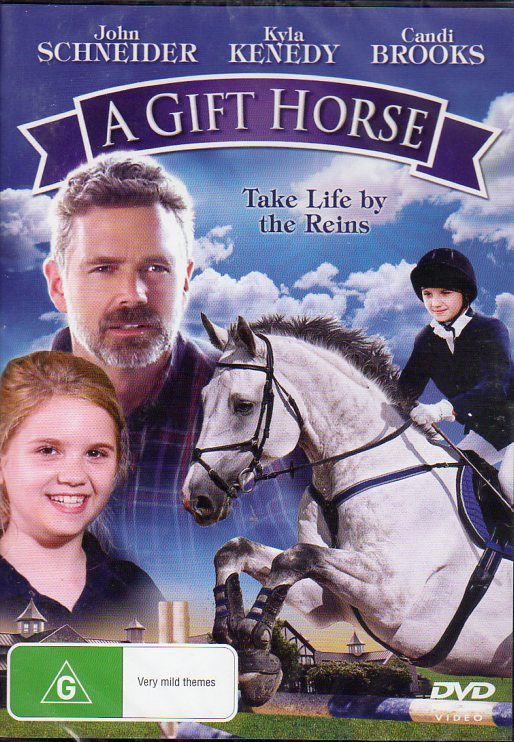 Cat. No. DVDM 1858: A GIFT HORSE ~ JOHN SCHNEIDER / KYLA KENEDY / CANDI BROOKS. JIGSAW J8996.