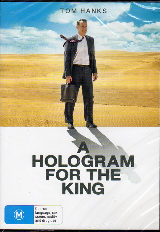 Cat. No. DVDM 1930: A HOLOGRAM FOR THE KING ~ TOM HANKS / ALEXANDER BLACK / SARITA CHOUDHURY / TOM SLERRITT. PLAYTONE / CREATIVE POOL PRIMERIDIAN E29340.