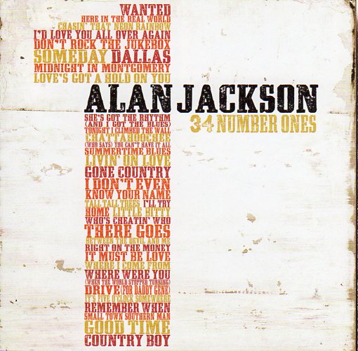 Cat. No. 1984: ALAN JACKSON ~ 34 NUMBER ONES. ARISTA 8898495272