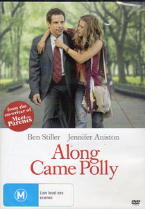 Cat. No. DVDM 1764: ALONG CAME POLLY ~ BEN STILLER / JENNIFER ANISTON / PHILIP SEYMOUR HOFFMAN / BRYN BROWN / ALEC BALDWIN. UNIVERSAL / SHOCK KAL4248.