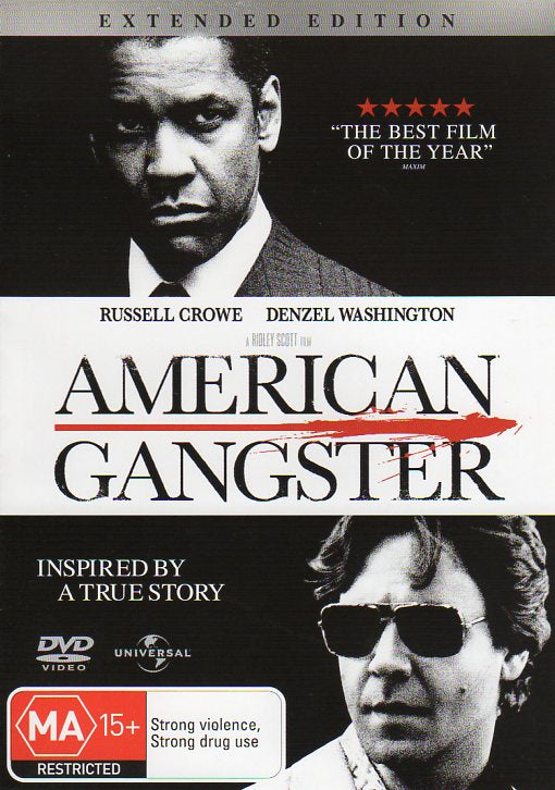 Cat. No. DVDM 1267: AMERICAN GANGSTER ~ RUSSELL CROWE / DENZEL WASHINGTON. UNIVERSAL 8254867.