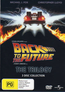 Cat. No. DVDM 1029: BACK TO THE FUTURE TRILOGY ~ MICHAEL J. FOX / CHRISTOPHER LLOYD. UNIVERSAL 8255790.