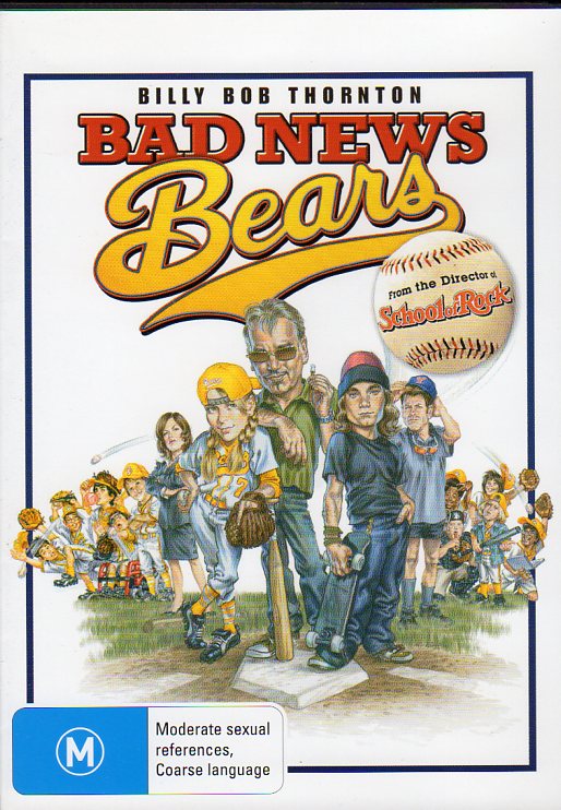 Cat. No. DVDM 1062: BAD NEWS BEARS ~ BILLY BOB THORNTON / GREG KINNEAR. PARAMOUNT PAR1186.