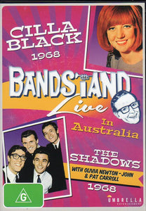 Cat. No. DVD 1217: BANDSTAND LIVE IN AUSTRALIA WITH CILLA BLACK & THE SHADOWS PLUS GUESTS: 1968. UMBRELLA DAVID3188.